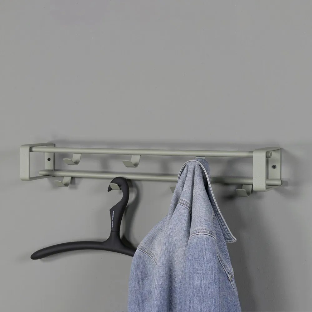 Сиво-зелена метална стенна закачалка 60 cm Rex – Spinder Design