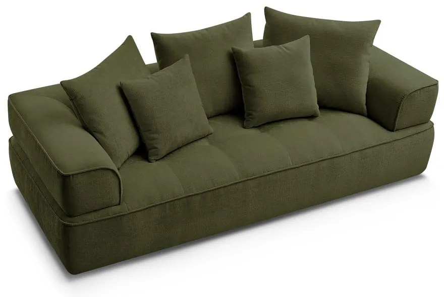 Зелен шенилов диван 237 cm Whesley – Bobochic Paris