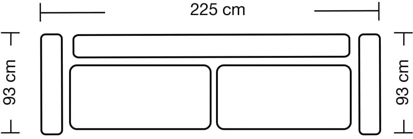Диван Verona триместен-Mpez