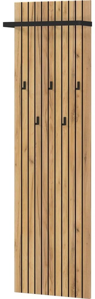 Стенна закачалка от декор от дъб в естествен цвят 46 cm Libbiano – Germania