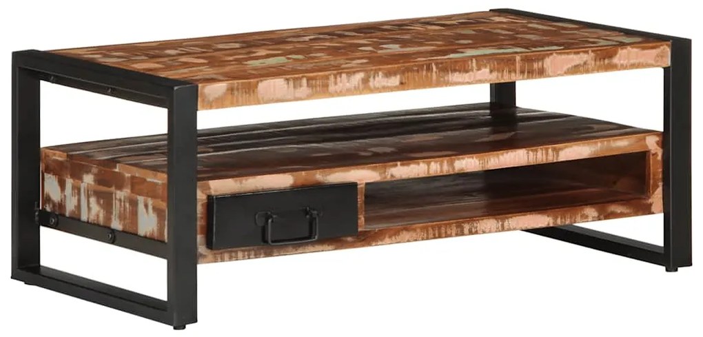 4013558 vidaXL Масичка за кафе Multicolour Масивна дървесина Reclaimed