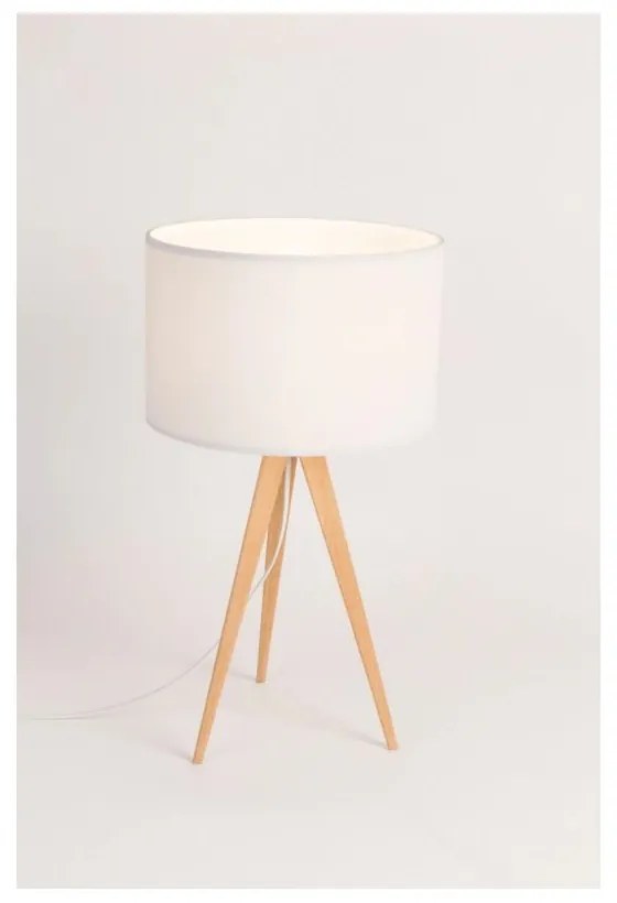 Бяла настолна лампа Дърво, ø 28 cm Tripod - Zuiver