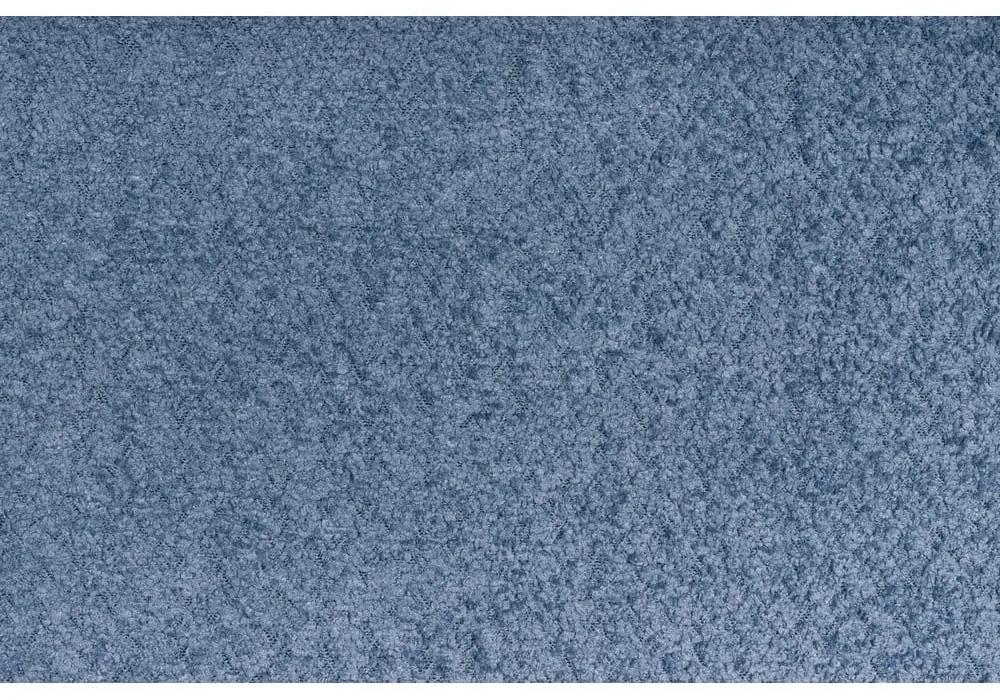 Синьо тапицирано двойно легло с решетка 140x200 cm Tina - Ropez