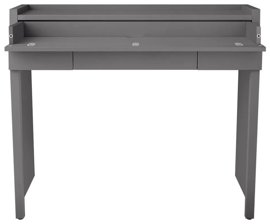 Сиво разтегателно бюро 36x110 cm Mel - Woodman