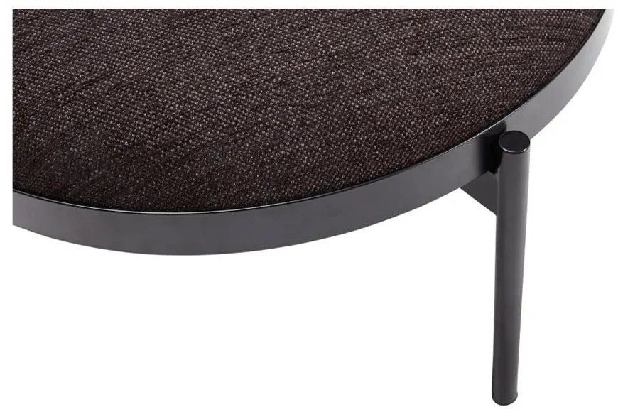 Черна табуретка за крака Futuro, ø 65 cm Sen - Hübsch