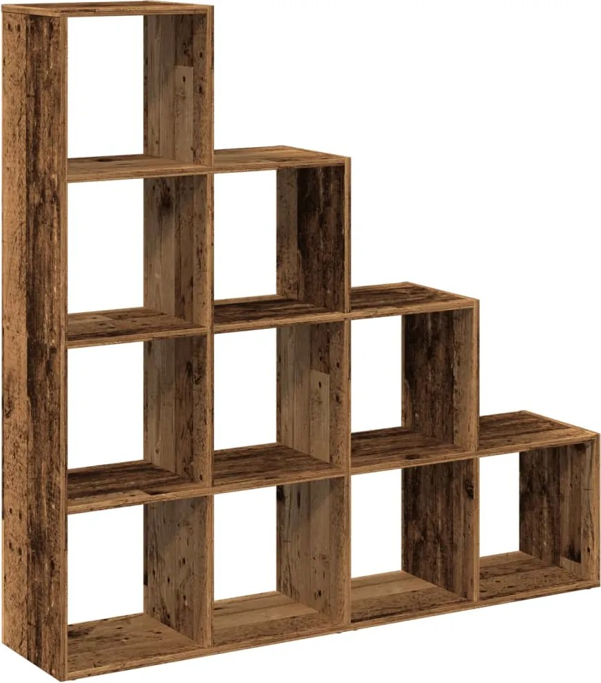 857974 vidaXL Разделител за стая / библиотека 4 нива 131,5x29x131,5 см