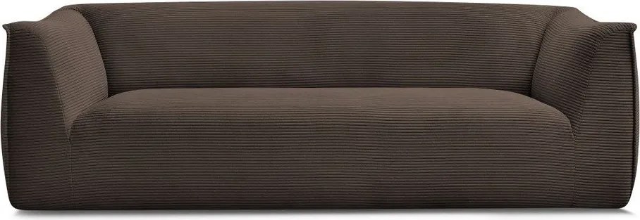 Кафяв диван от рипсено кадифе 242 cm Giorgia – Bobochic Paris