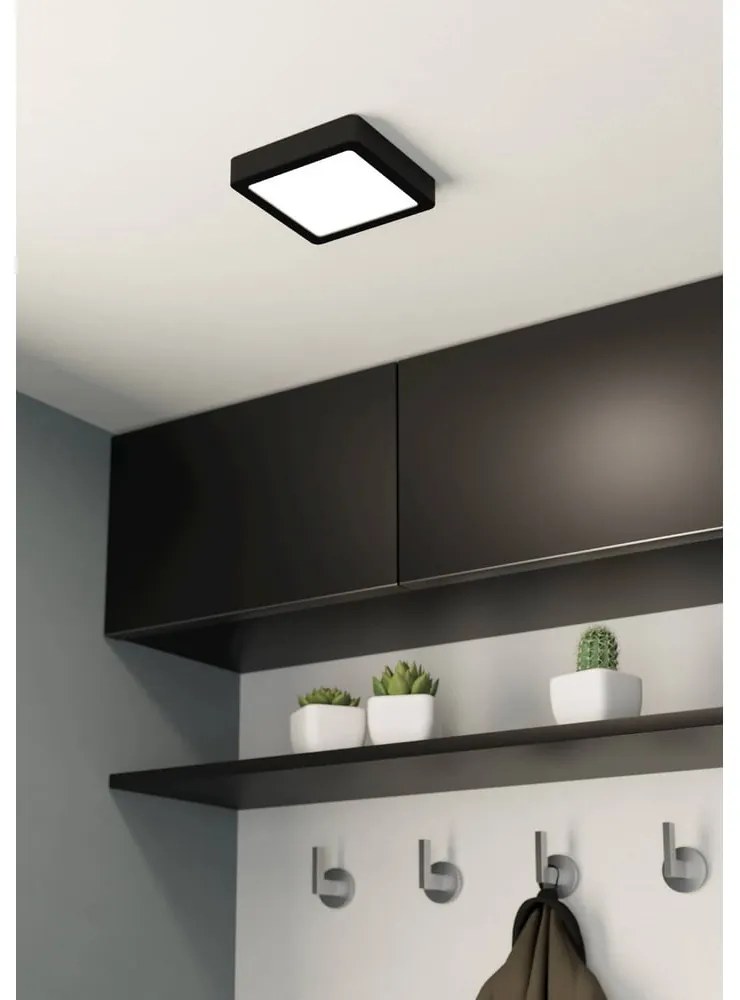 Черно LED осветително тяло за таван 16x16 cm FUEVA 5 – EGLO