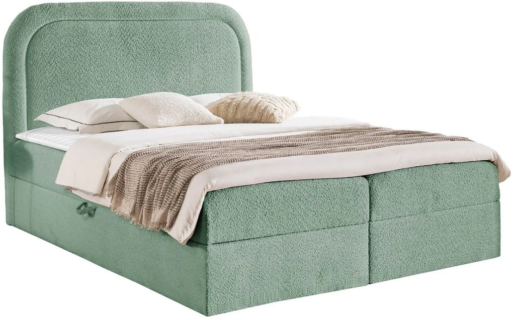 Тапицирано легло Bonito-Зелен-200 x 200
