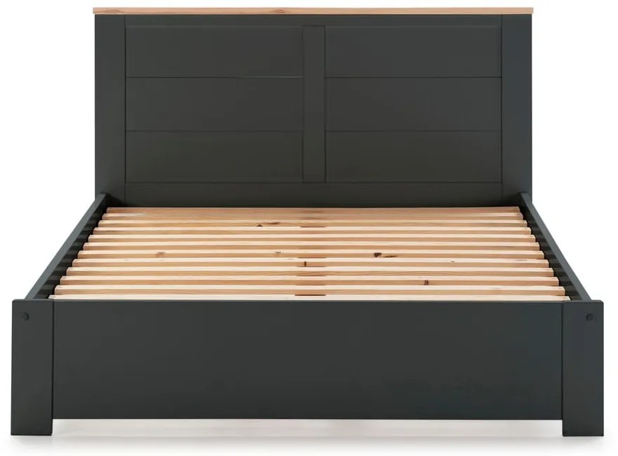 Антрацитно двойно легло 140x190 cm Akira - Marckeric