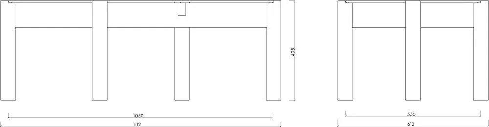 Зелена масичка за кафе със стъклен плот 55x105 cm Kob – noo.ma