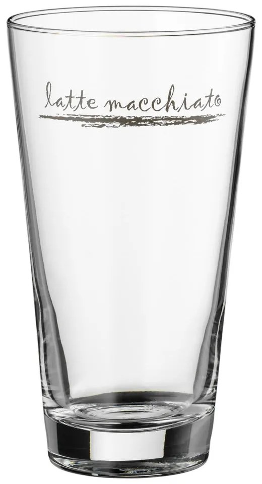 Стъклени чаши с лъжици в сребрист цвят в комплект от 6 броя 280 ml - WMF