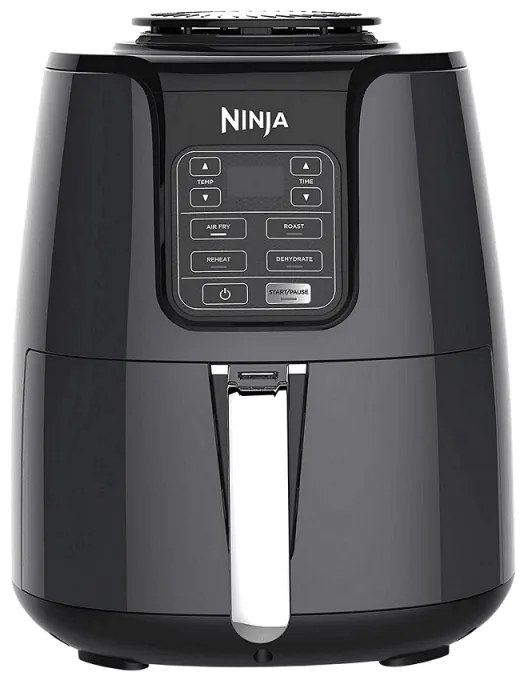 Фритюрник с горещ въздух NINJA AF100EU, 1550W, 3.8L, 4 функции, Без BPA, Черен/сив