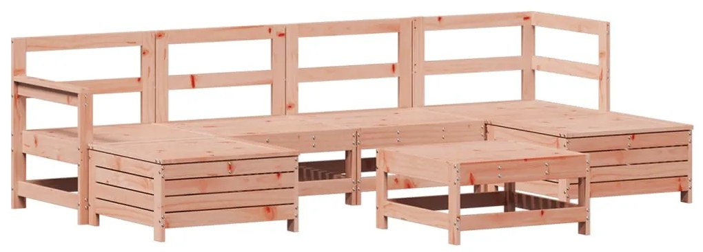 3250990 vidaXL Градински комплект диван от 7 части, дугласка ела масив