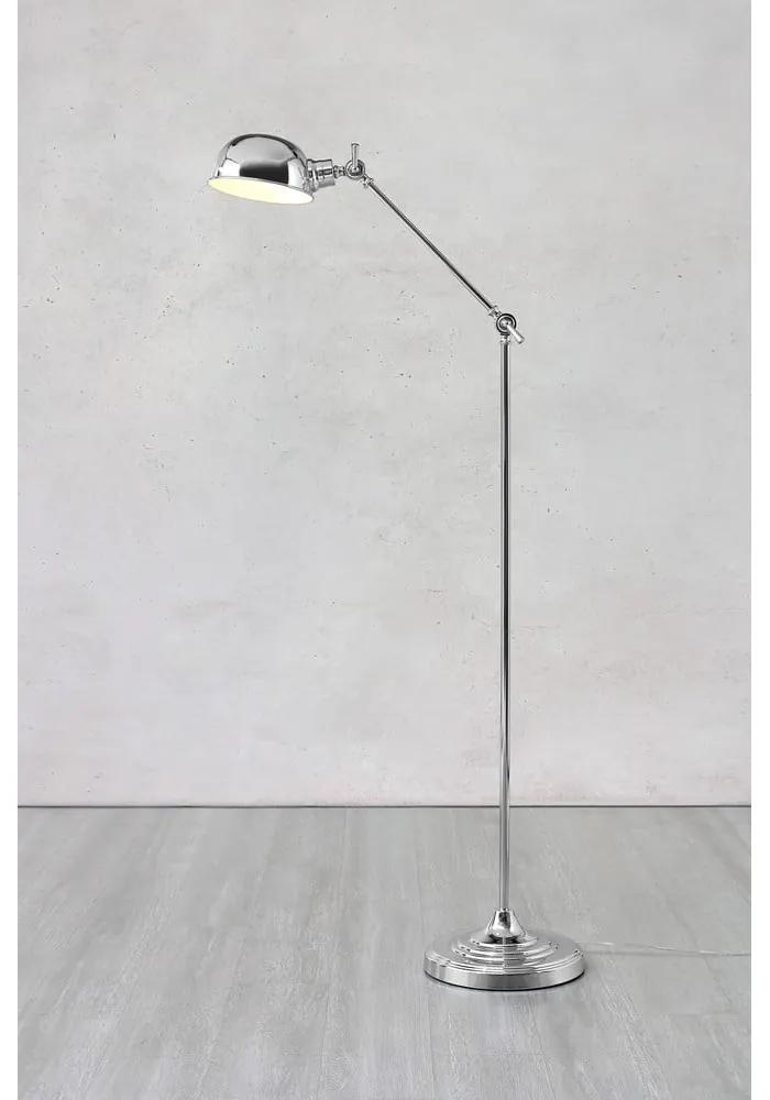 Подова лампа в сребристо (височина 143 cm) Portland - Markslöjd