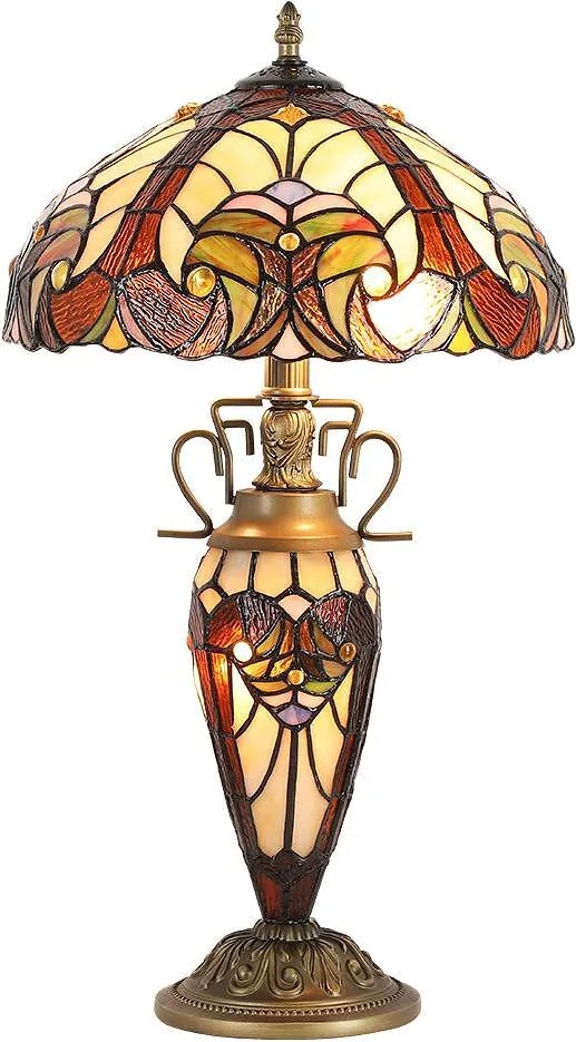 Настолна лампа TIFFANY 1702, 2xE27 + 1хЕ14