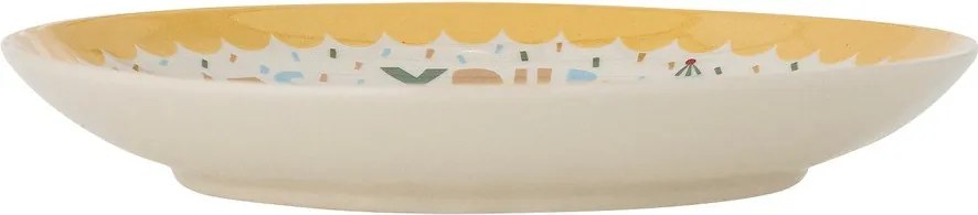 Жълта/кремава глинена детска чиния ø 16 cm Celebrate – Bloomingville Mini