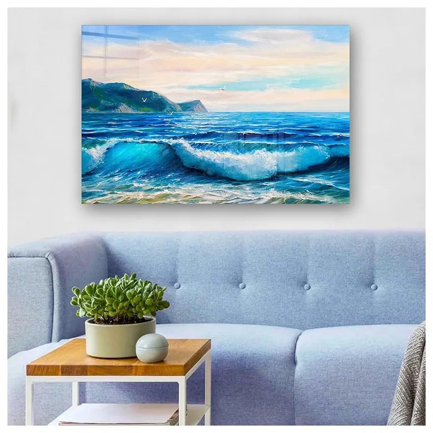 Картина върху стъкло 70x50 cm Horizon - Wallity