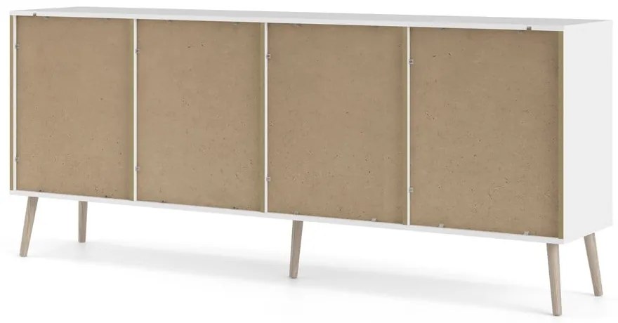 Бял скрин 196x82x39 cm Oslo – Tvilum