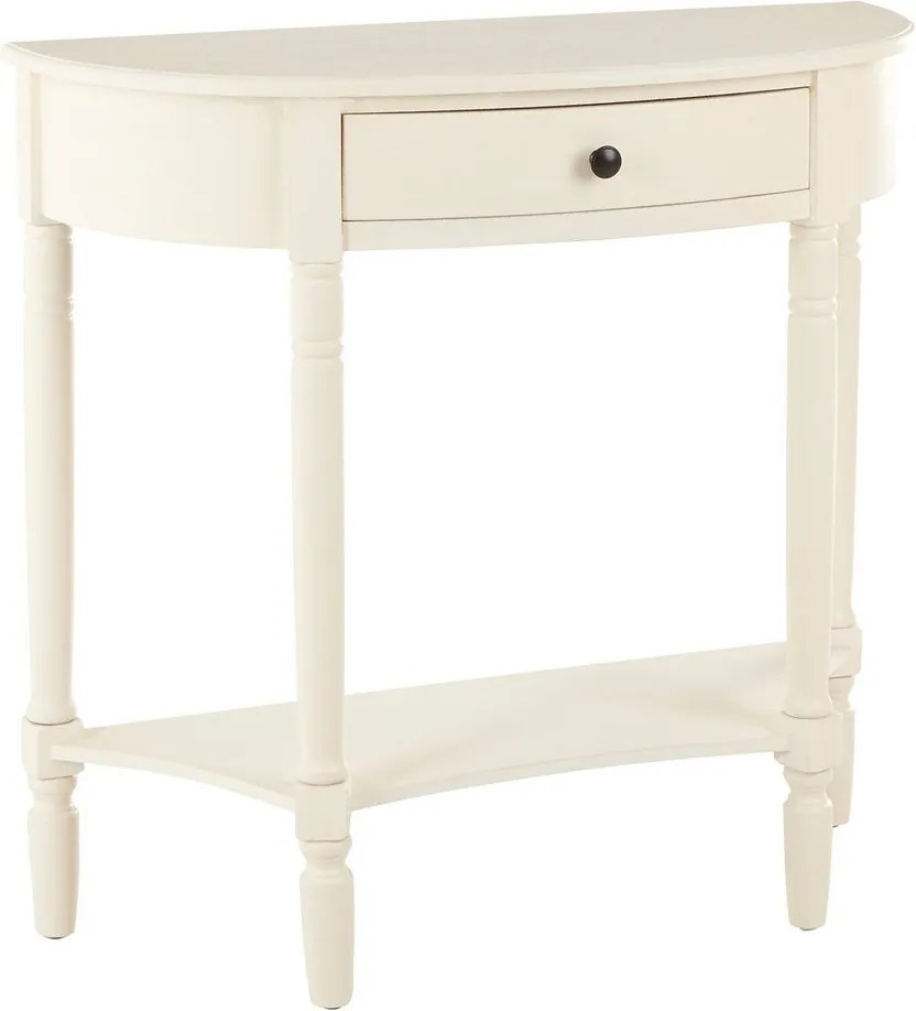 Бяла конзолна маса от масивен бор 33x81 cm Heritage – Premier Housewares