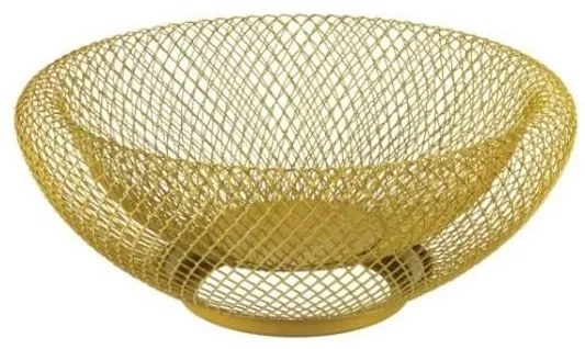 Horecano - Метална фруктиера / купа кръгла ф32xh13см златна WICKED-(232035-2)
