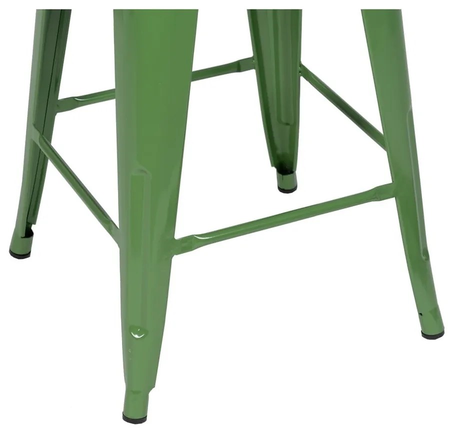 Зелени метални бар столове в комплект 2 бр. (височина на седалката 61 cm) – Ixia