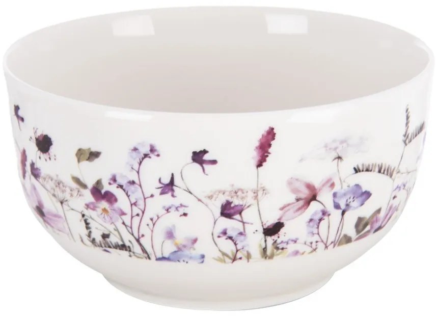 Бяла/лилава порцеланова купичка за супа 500 ml Louka – Orion