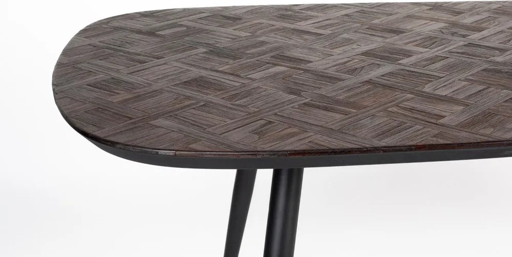 Трапезна маса от масивно тиково дърво 90x180 cm Webster – White Label