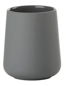 Сива порцеланова чаша за четки за зъби Nova One - Zone