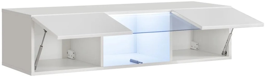 Висящи хоризонтално Витрина Fly II-White-Length: 160 cm.