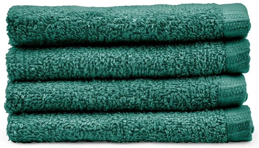 Зелени бързосъхнещи памучни кърпи в комплект от 4 бр. 30x30 cm Quick Dry – Catherine Lansfield