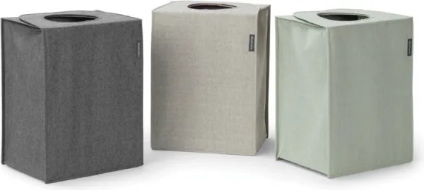 Кутия за пране Brabantia Stackable 1000828, 35 л, Преден отвор, Широк капак, Сгъваема, Черен