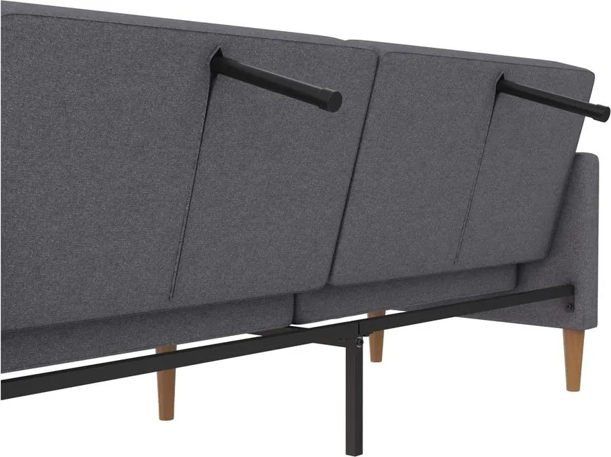 Сив сгъваем диван 82 cm Lilly – Støraa