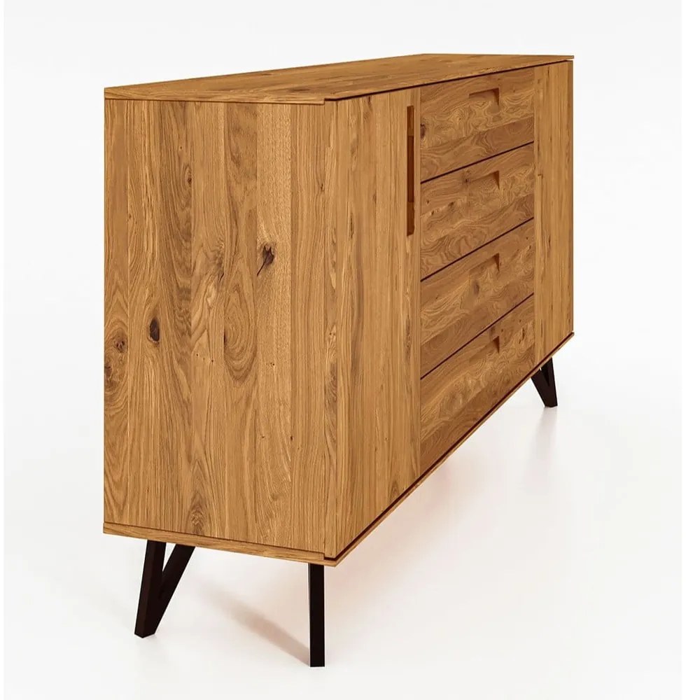 Висок скрин от дъб 182x100 cm Golo - The Beds