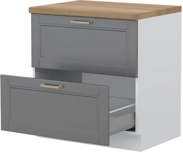 Подов шкаф Tahoma R-80-2MBOX-Graphite