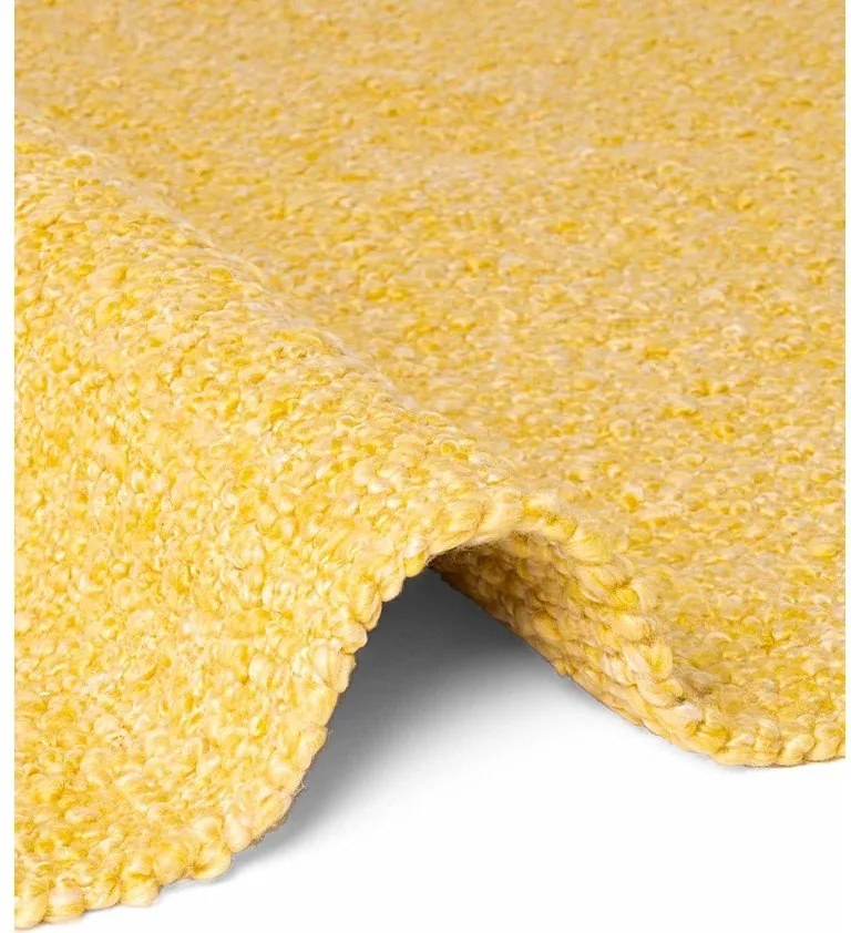 Жълт ръчно изработен килим от букле 120x170 cm Notting Hill Portobello – Ted Baker