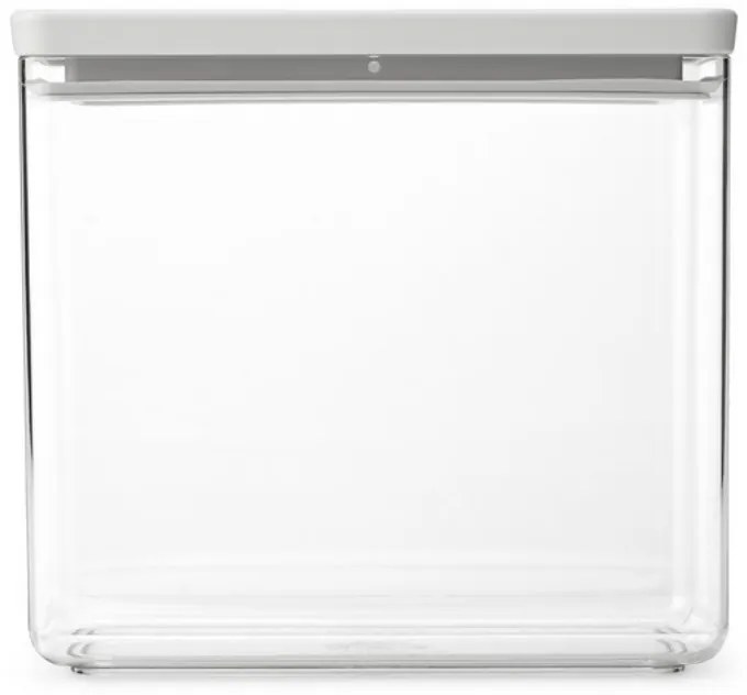 Кутия за съхранение Brabantia Tasty+ Stackable 1008876, 3.5 л, Силиконово уплътнение, Без BPA, Светлосив