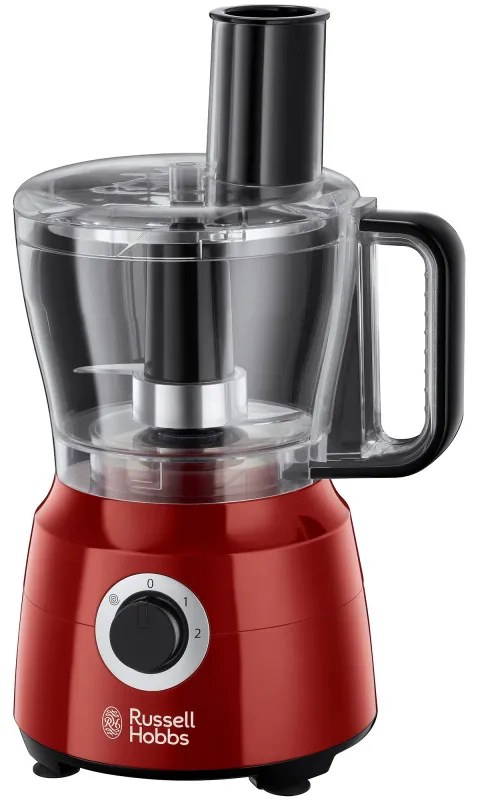 Кухненски робот Russell Hobbs Desire 24730-56, 600W, 2.5 l, 2 диска, Функция Pulse, Червен