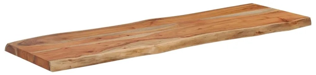 370614 vidaXL Плот за маса, 120x40x2,5 см, правоъгълен, акация масив, жив ръб