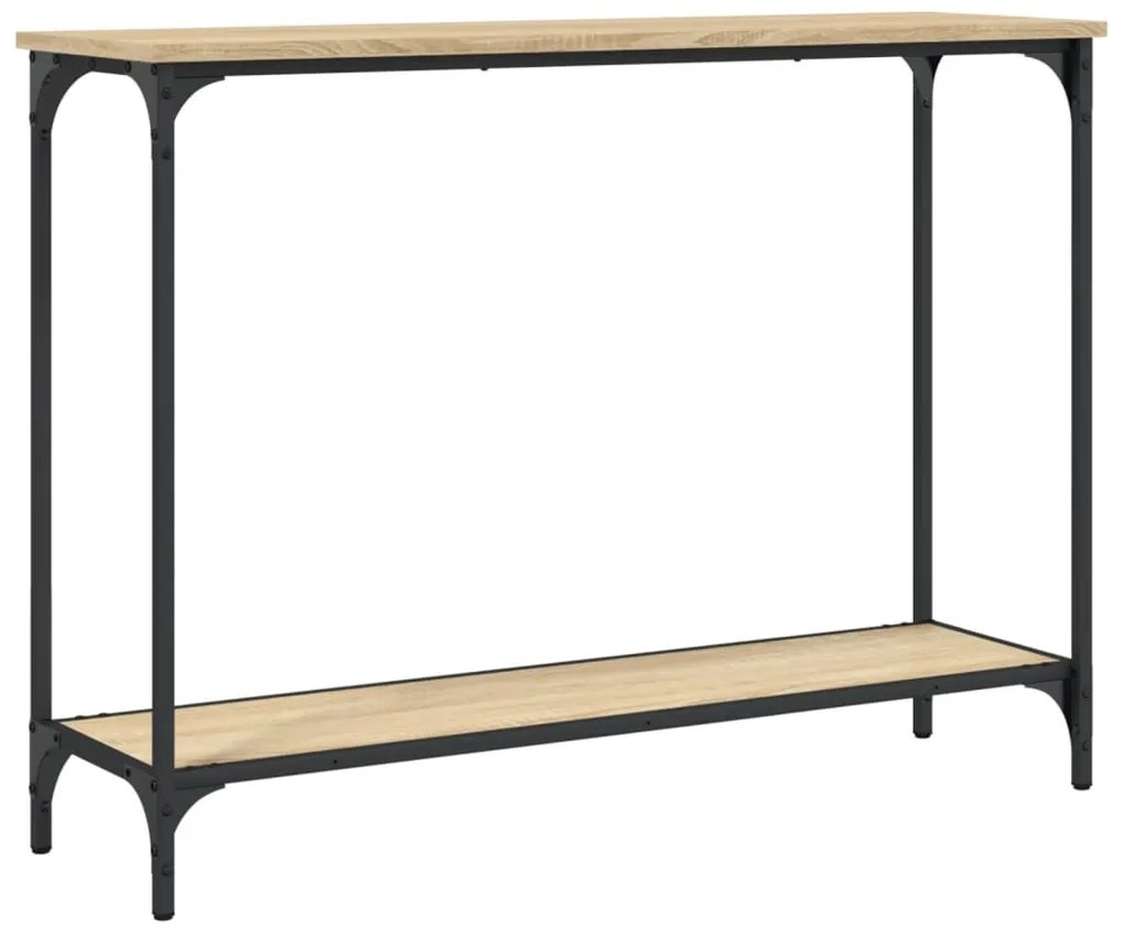 837703 vidaXL Конзолна маса, дъб сонома, 101x30,5x75 см, инженерно дърво