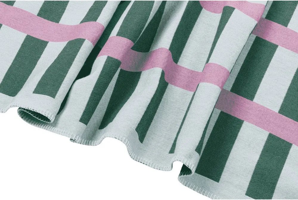 Зелено/розово одеяло 160x200 cm Onu – noo.ma