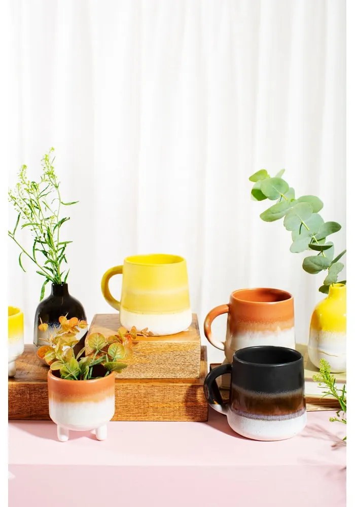 Жълта глинена чаша 360 ml Mojave – Sass &amp; Belle