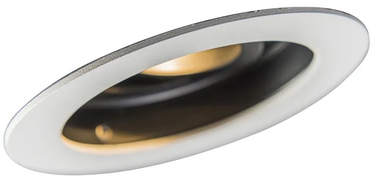 Интелигентно вградено петно бяло със стомана, включително Wifi GU10 - Rondoo