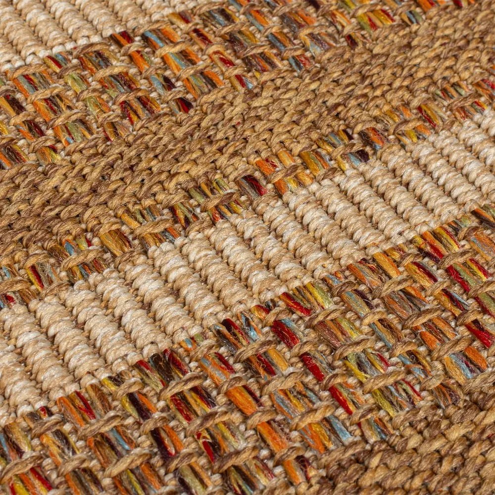 Външен килим в естествен цвят 200x290 cm Layla Border – Flair Rugs