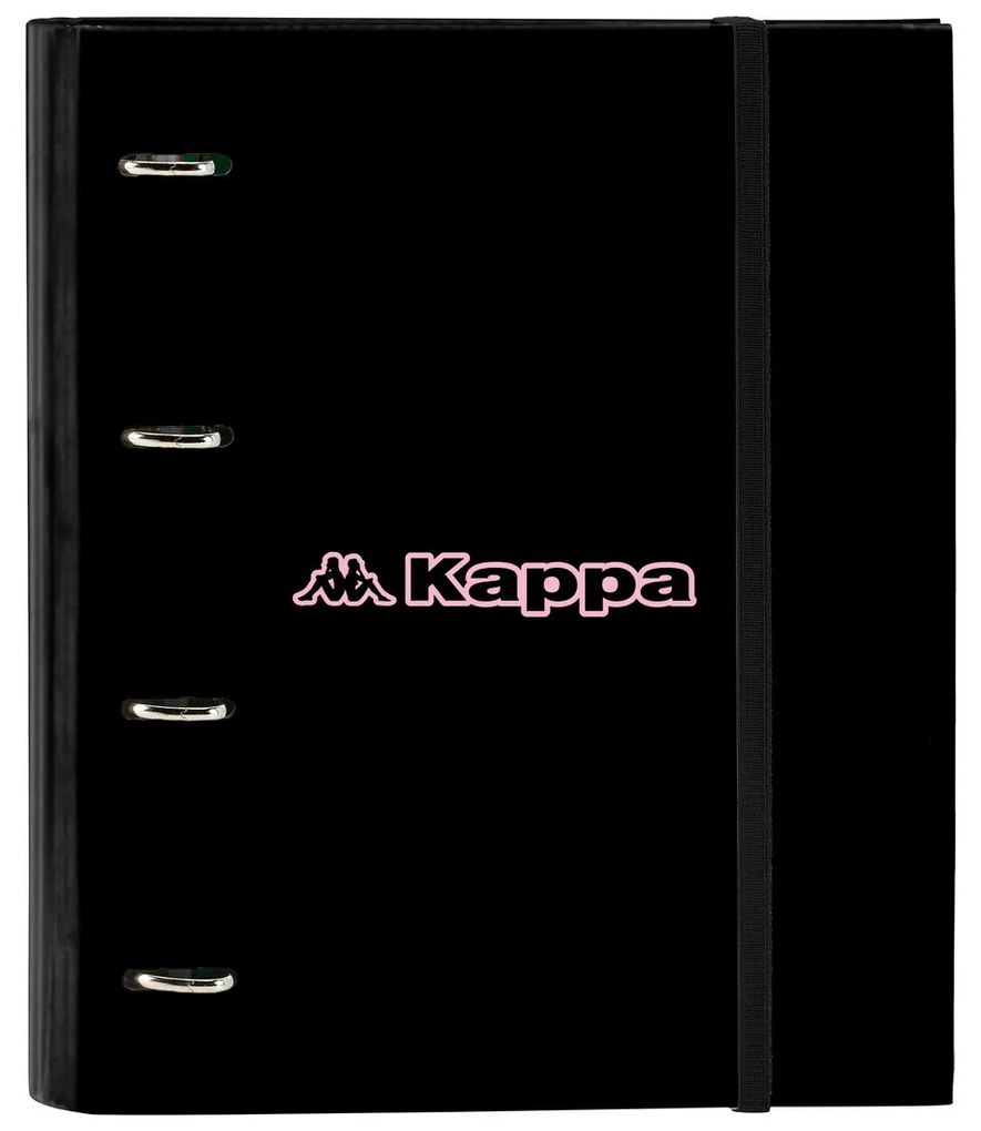Папка с пръстени Kappa Silver pink Черен Розов 27 x 32 x 3.5 cm