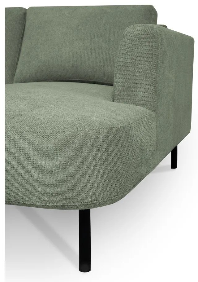 Зелен ъглов диван (ляв ъгъл/"U" форма) Hero – Scandic