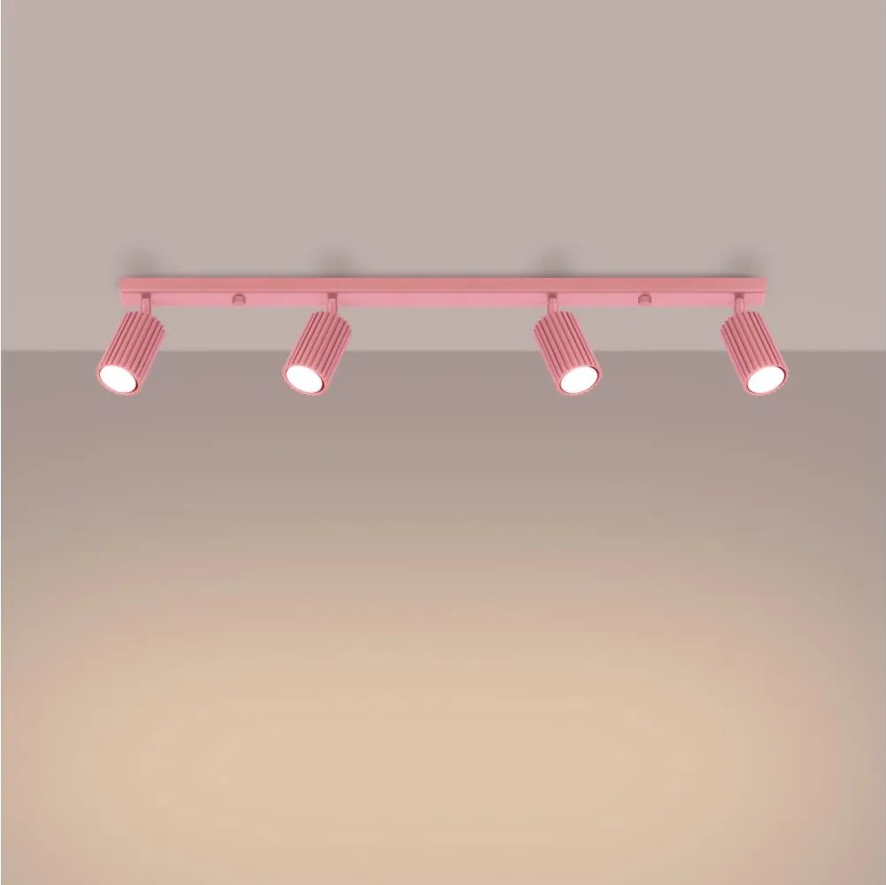 Brilagi - LED точково осветително тяло CRESTO 4xGU10/10W/230V розово