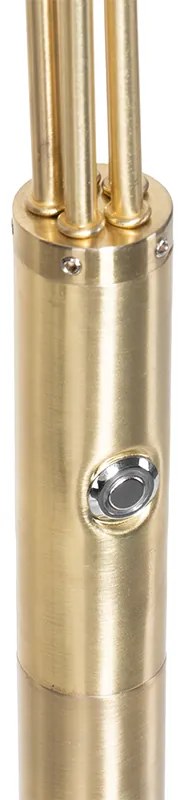 Дизайнерски подов аплик месинг с LED 5-светлини - Sixties Trento