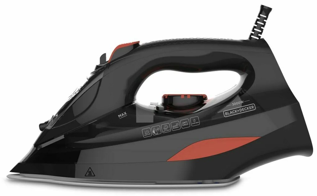 Парна ютия Black & Decker 3000 W Бял