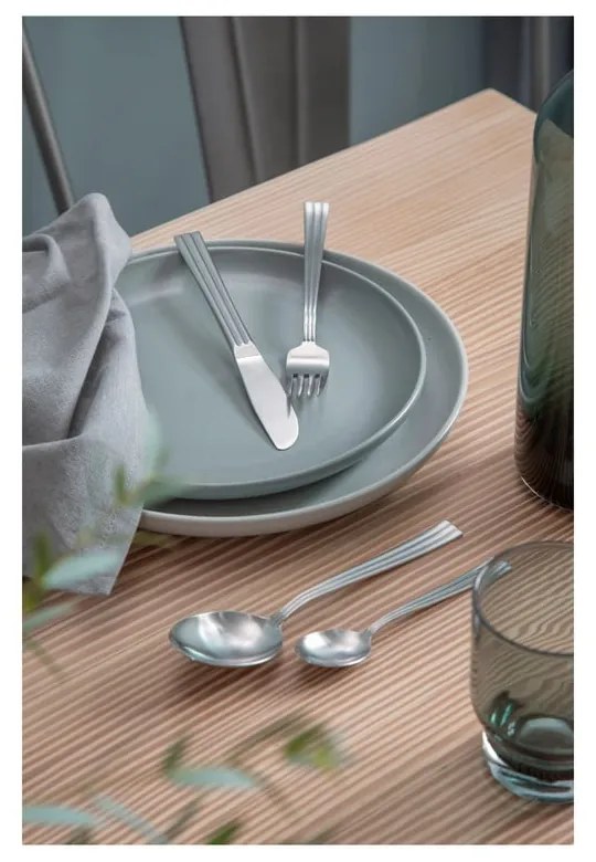 Прибори за хранене от неръждаема стомана в сребрист цвят 16 бр. Thebe – Gense